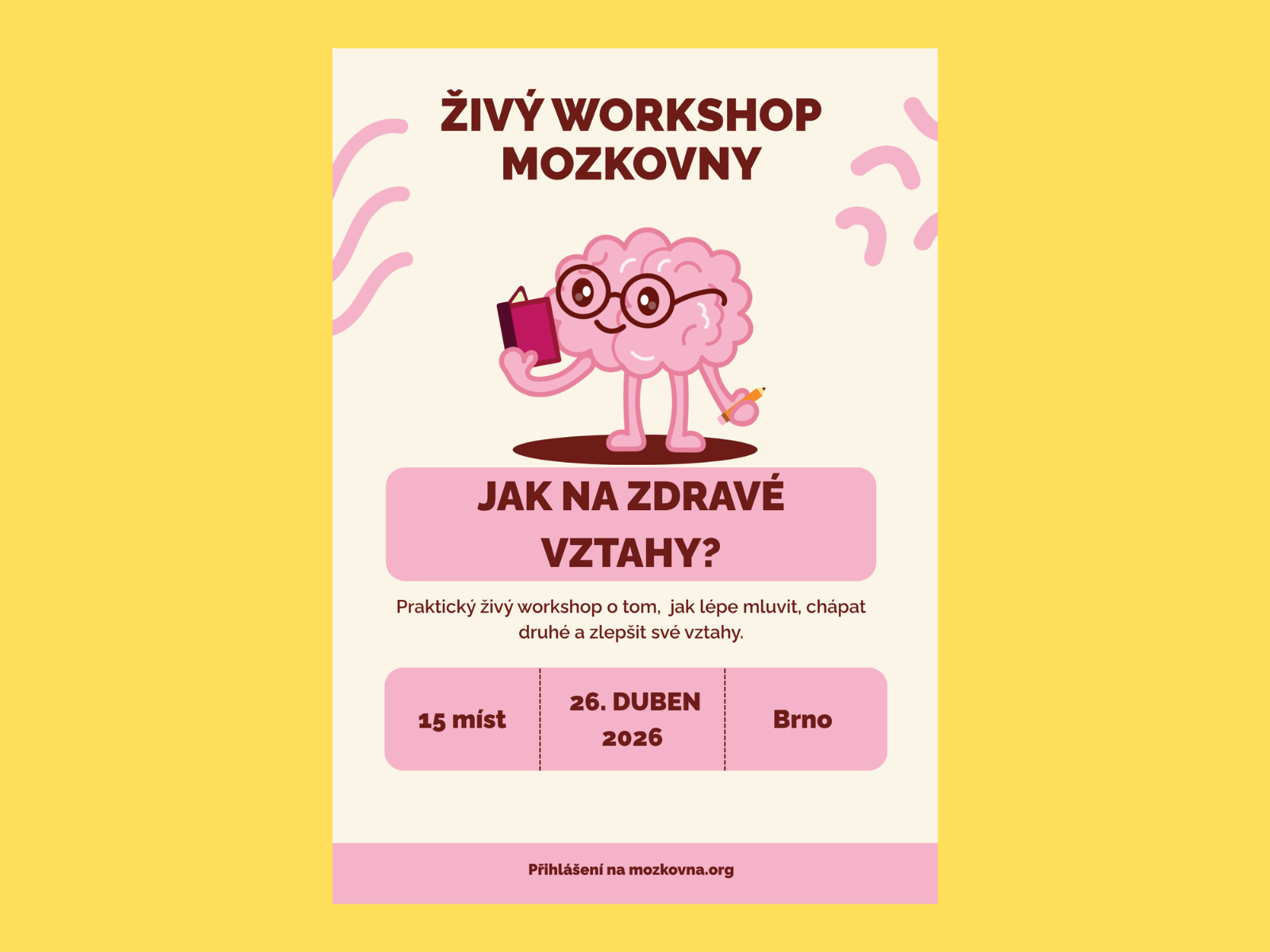 Živý Workshop - Jak na zdravé vztahy